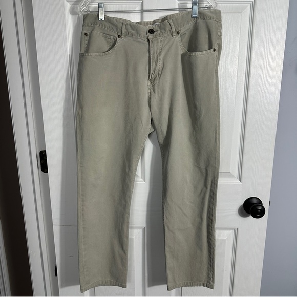 Billy Reid size 34 "5 Pocket Pant" in light tan, cotton, casual, weekend - Picture 11 of 12